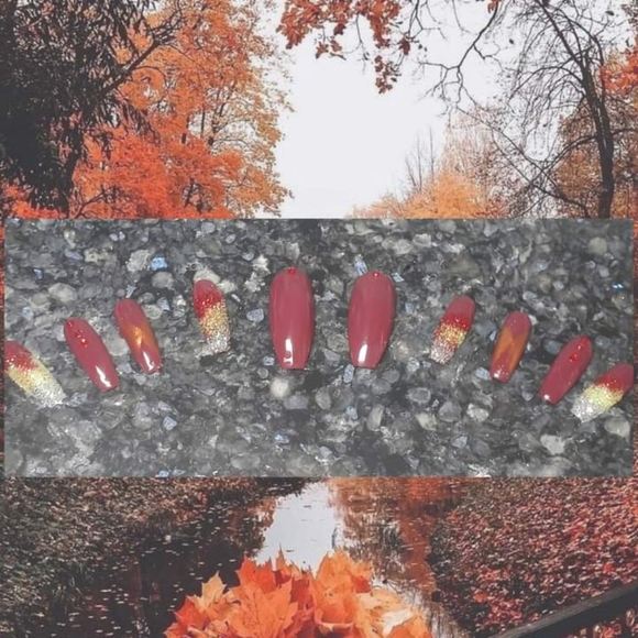 Fall Always Press on Nails - Picture 1 of 3